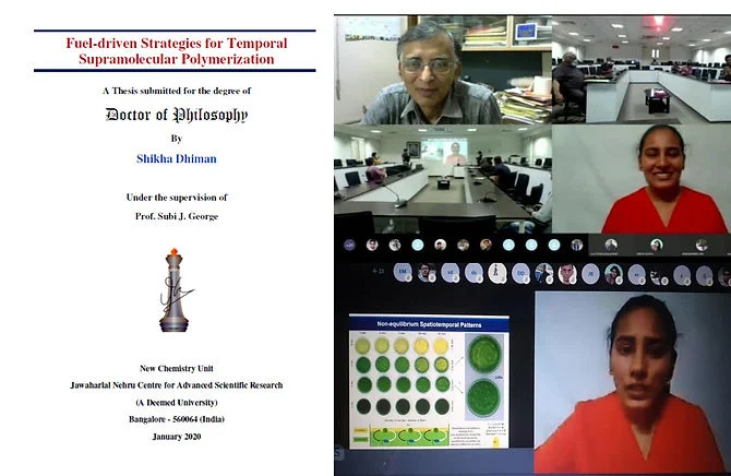 Congrats Dr. S. DhimanFor successfully defending her thesis and All the best pursuing Post-doc research at Prof. Bert Meijer, TU Eindhoven, The Netherlands.